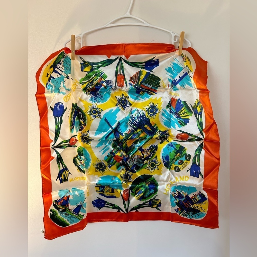 Vintage Colourful Holland Scarf